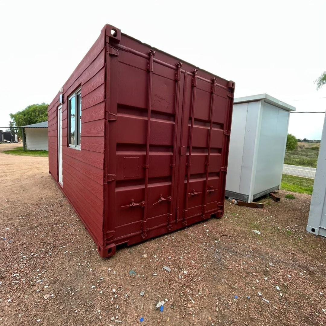 Casa Modulare 20′ High Cube – Design Effetto Legno - immagine 3