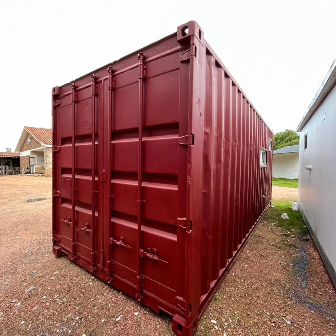 Casa Modulare 20′ High Cube – Design Effetto Legno - immagine 4