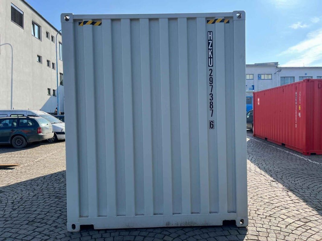 Container 20 Piedi High Cube con Porta Avvolgibile – Grigio Chiaro - immagine 10