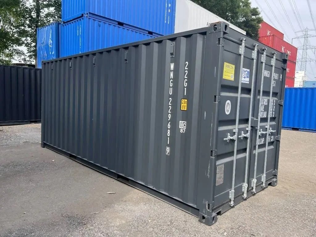 Container 20 Piedi Standard Nuovo (Primo Viaggio) – RAL 7016