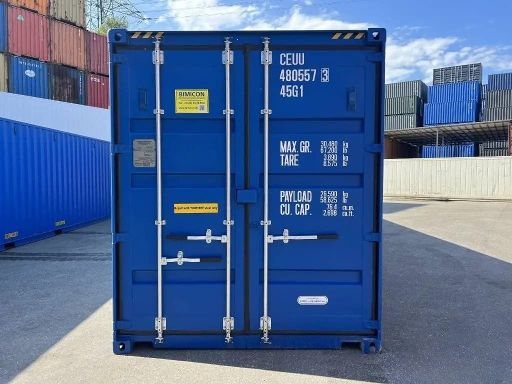 Container 40 Piedi High Cube Nuovo (Primo Viaggio) – RAL 5010 - immagine 4