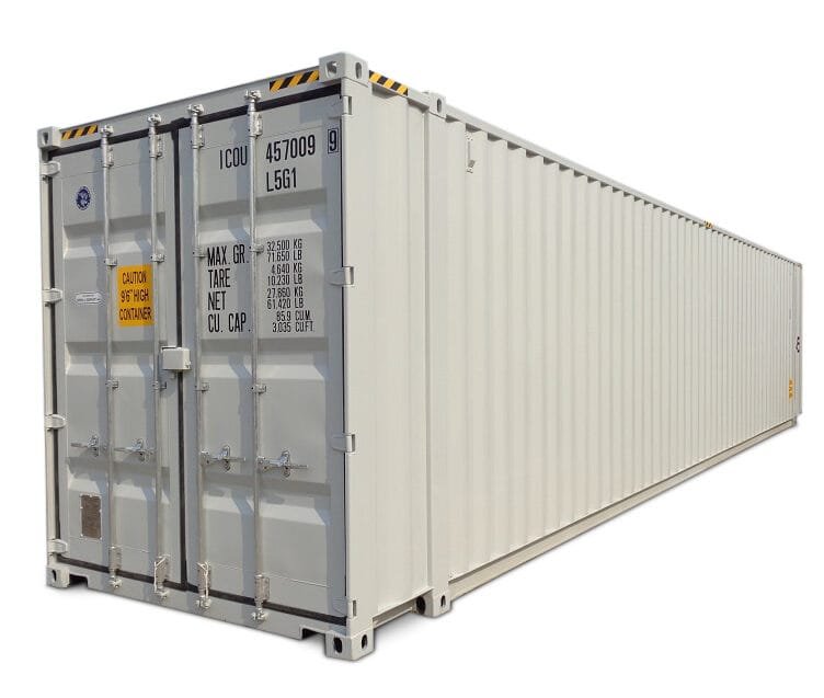 Container 45′ High Cube – Massima Capacità di Stoccaggio