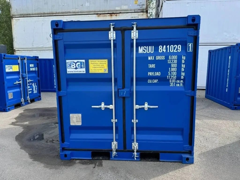 Container Magazzino 8 Piedi Nuovo – Robusta Costruzione (RAL 5010) - immagine 3