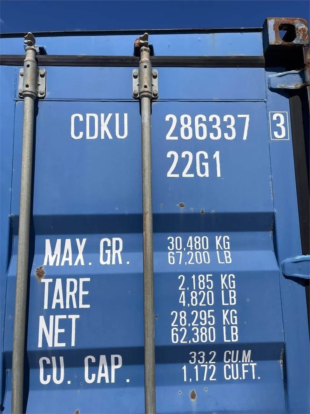 Container Marittimo Usato 20 Piedi Standard – 20′ x 8.5′ - immagine 4
