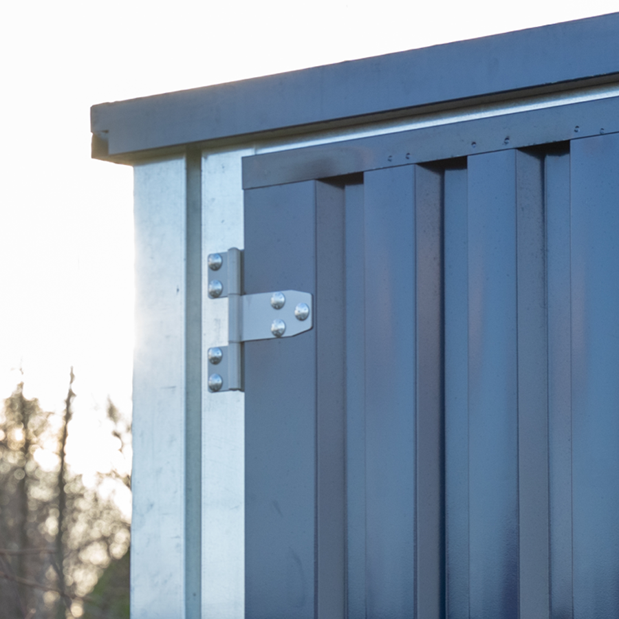 Container Smontabile 2x2m con Pavimento Rialzato – Bicolore Blu/Galvanizzato - immagine 5
