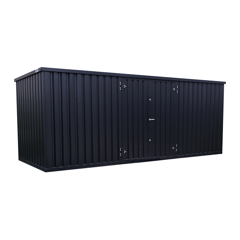 Container Smontabile 6x2m con Accesso Laterale – Nero Intenso