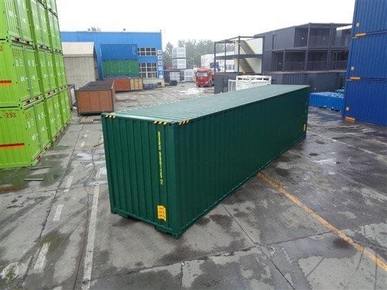 Contenitore di Stoccaggio 40 Piedi High Cube Nuovo – Verde Brillante